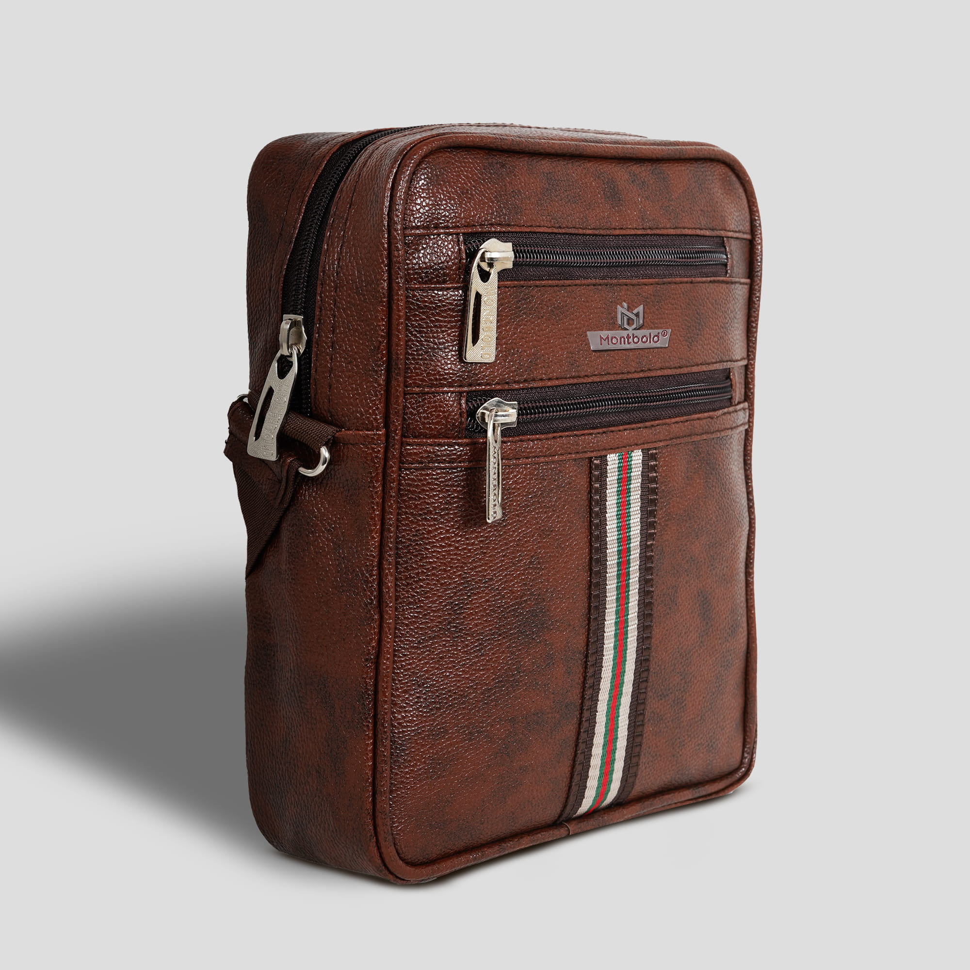 Croco Texture Leather Laptop Bag – Montbold