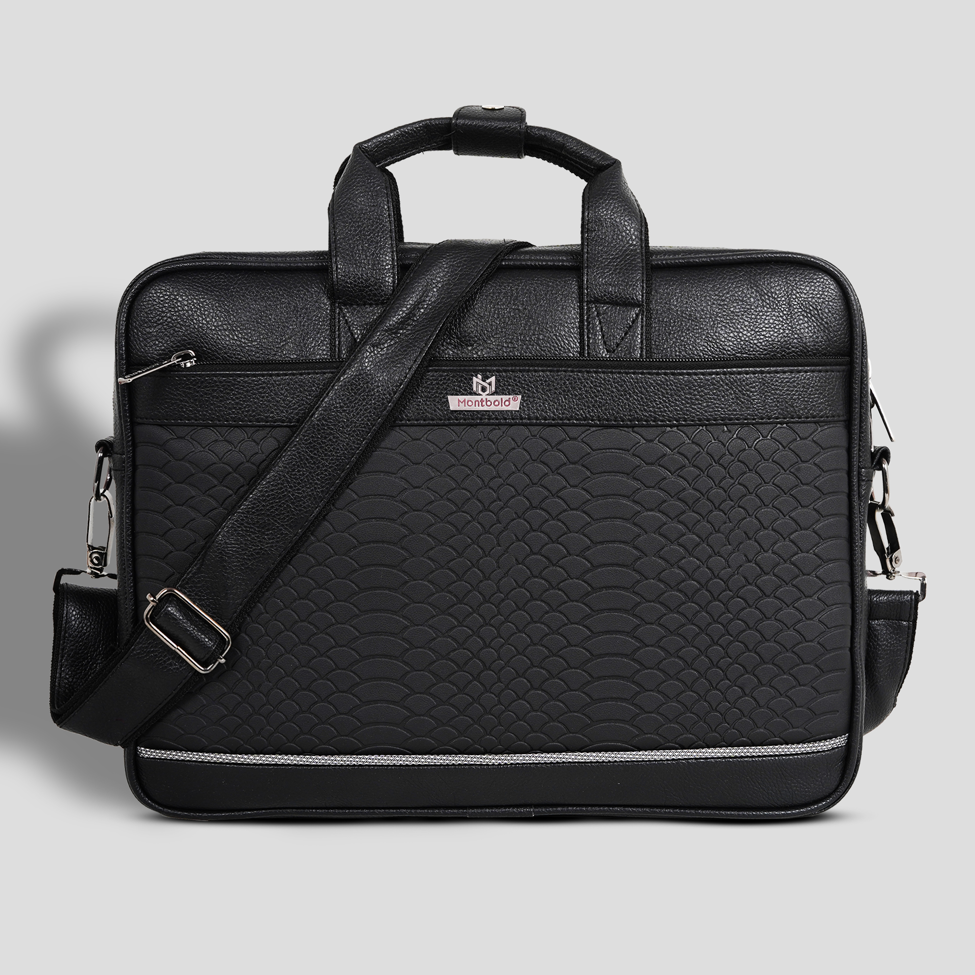 Montbold Minimal Leather Laptop Bag – Professional Office Sleeve