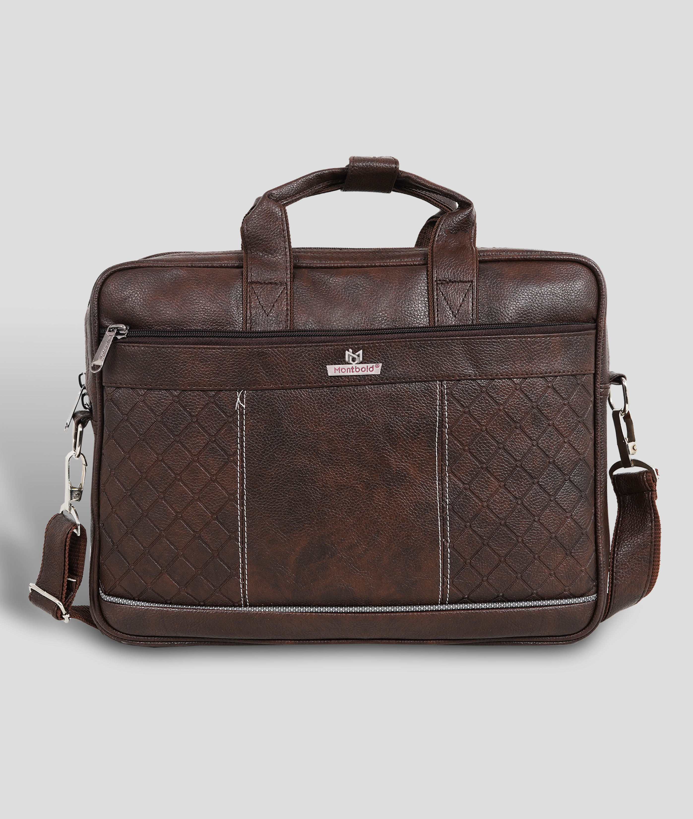 Montbold Leather Laptop Carry Case for Professionals – Office & Travel